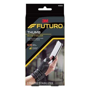 FUTURO Deluxe Thumb Stabilizer, Left or Right Hand, Small/Medium Size, Adjustabl